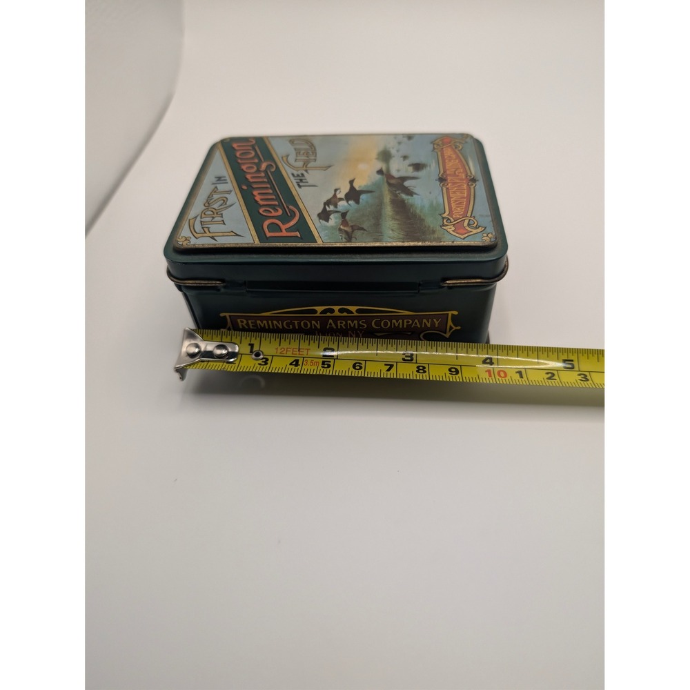 Remington Playing Cards Green First in the Field Vintage Collector Tin - Picture 4 of 7